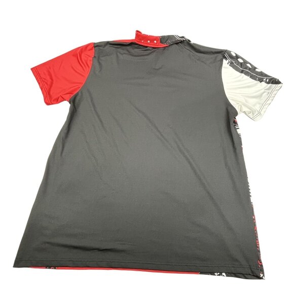 Tattoo Golf Blade Collection Polo Shirt Men's 2XL Red Skull Crossed Golf Clubs - Picture 5 of 8